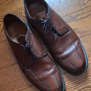 Allen Edmonds Brown Polished Leather Derby Shoes